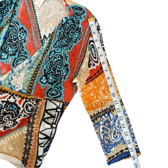 Chico’s Bold Printed Cori Cardigan Size 0 - Picture 7 of 9